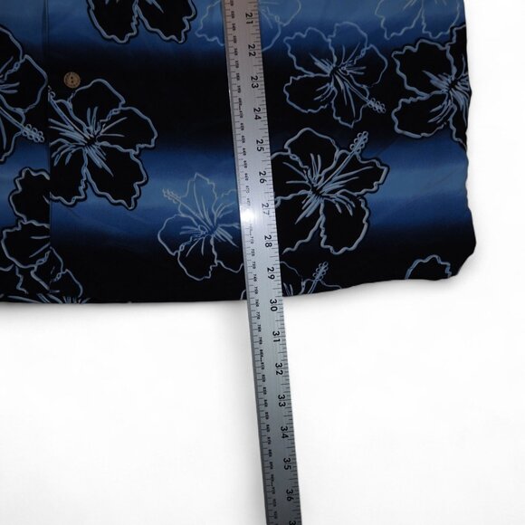 Extreme Gear VTG Y2K Tropical Hawaiian Floral Shirt Men's L Short Sleeve Button - Picture 9 of 9
